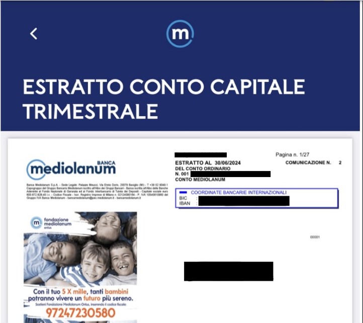 Prova di titolarità per Mediolanum