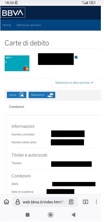 Prova di titolarità per BBVA