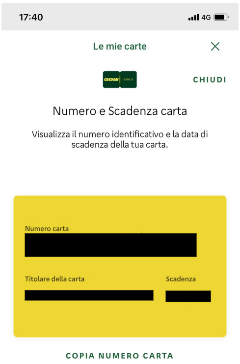 Prova di titolarità per Credem
